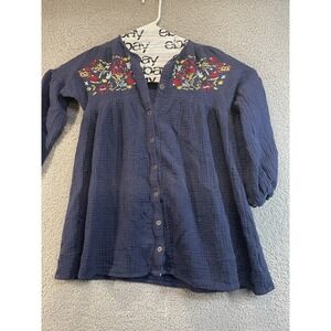 Jessica Simpson Size S Beautiful Sheer Long‎ Sleeve Top Floral